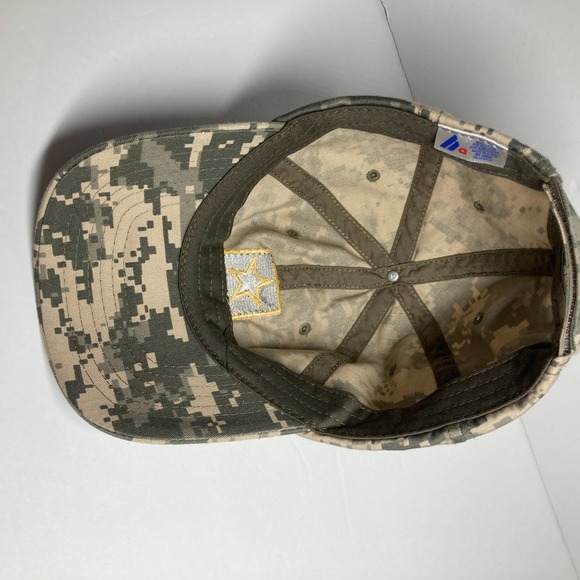 U.S. Army Cap Hat Adult Adjustable Desert‎ Beige Green Digital Camo Gorpcore - Picture 9 of 11